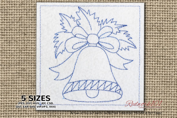 Big Christmas Bell Lineart: A Designer’s Look at Holiday Apparel