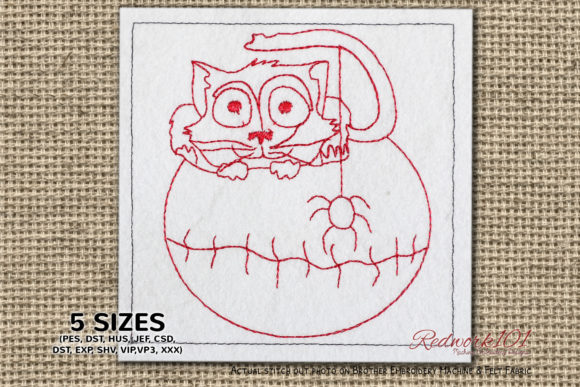 Cat with Ball: A Handcrafted Review for Embroidery Gift Makers