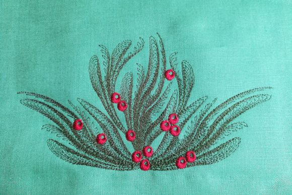 Christmas Spray: A Designer's Hands-On Review for Embroidery Projects