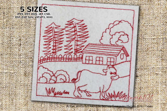 Cow in Village: A Handmade Gift Review from an Embroidery Designer