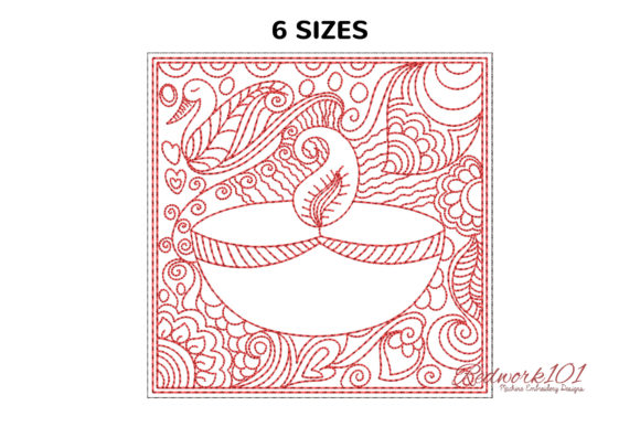Diwali Deep Design Redwork Design: A Seller’s Review